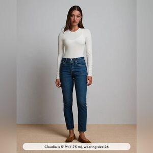 NWT AE77 Straight Crop Jean Sz 14